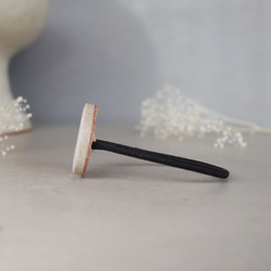 TH-102 | Mino Ware 復古瓷磚髮圈（雪景圖案，皮革飾面） 第4張的照片