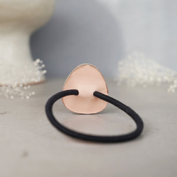 TH-102 | Mino Ware 復古瓷磚髮圈（雪景圖案，皮革飾面） 第5張的照片