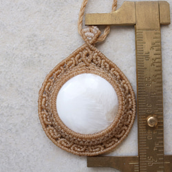 スコレサイトマクラメネックレスmac442天然石エスニックアジアンエキゾチックなアクセサリー 10枚目の画像