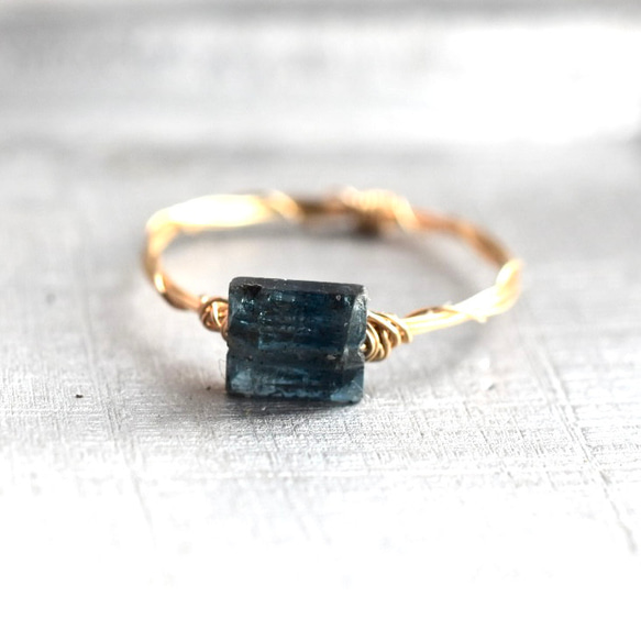 sa.ya. カイヤナイト スクエア シルバーリング　天然石 sa.ya. カイヤナイト スクエア シルバーリング 天然石