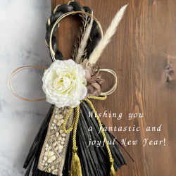 超早割価格】ピンポンマムのしめ縄飾り 和モダン 正月リース 玄関