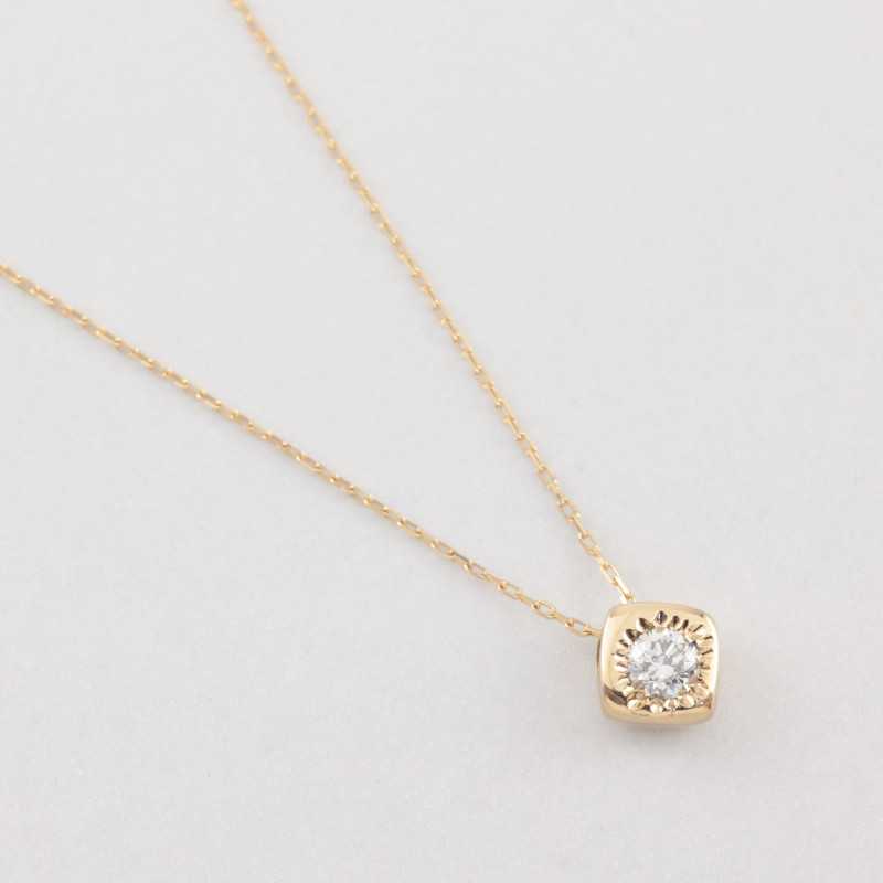 【K18ダイヤモンドネックレス】ゴールド ダイヤモンド プチネックレス プレゼント 婚約 一生ものジュエリー