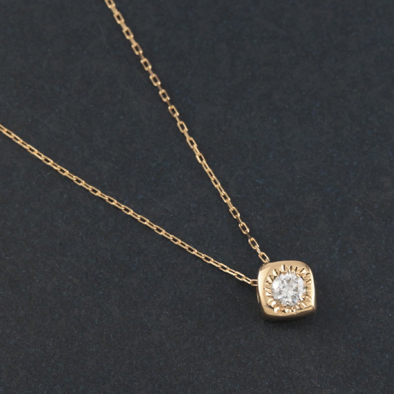 【K18ダイヤモンドネックレス】ゴールド ダイヤモンド プチネックレス プレゼント 婚約 一生ものジュエリー
