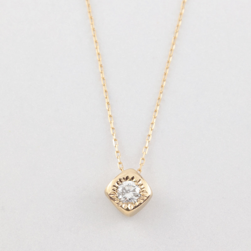 【K18ダイヤモンドネックレス】ゴールド ダイヤモンド プチネックレス プレゼント 婚約 一生ものジュエリー