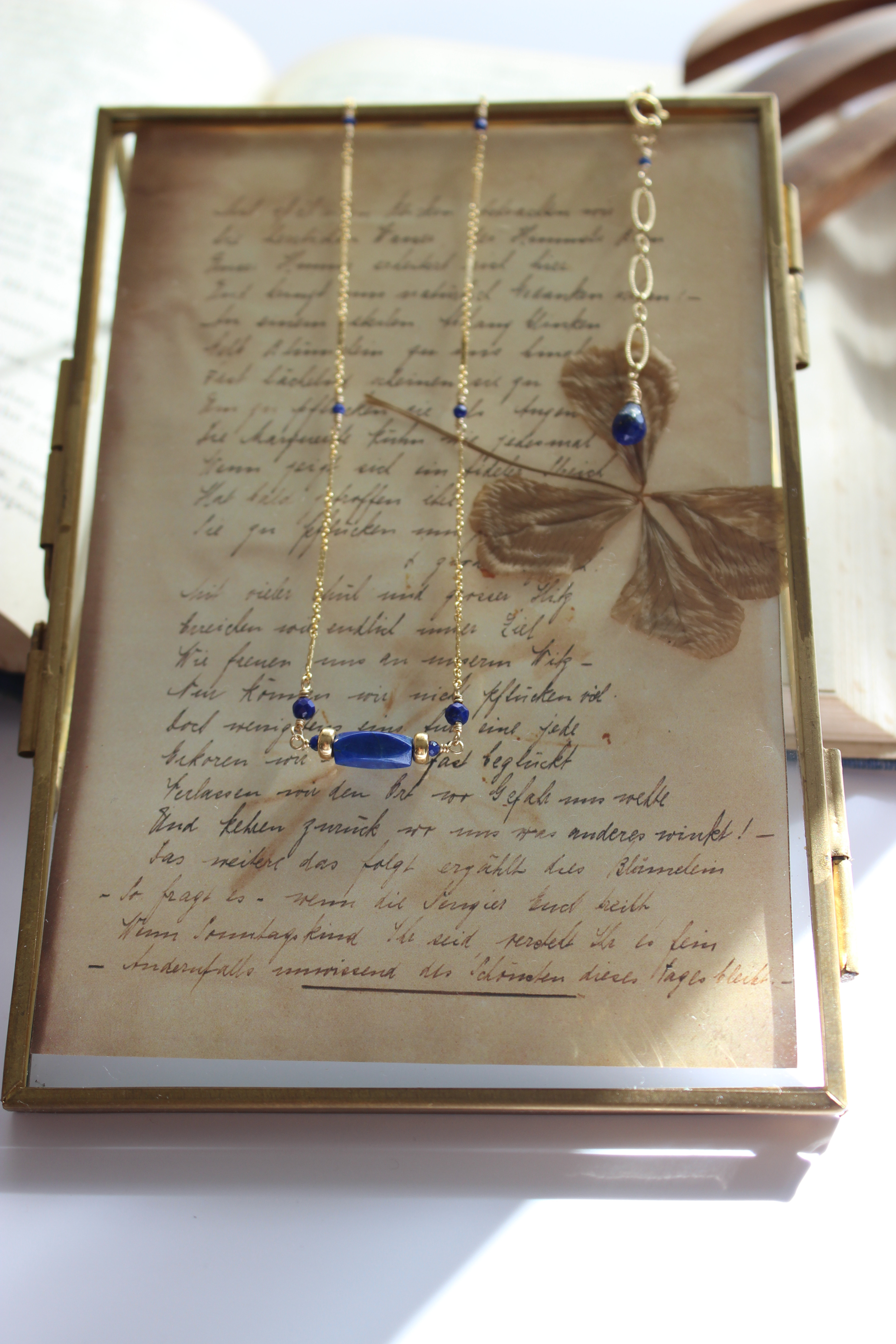 【高品質_12月誕生石】ラピスラズリネックレス