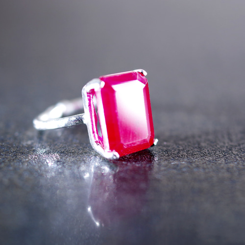 New ☆ 新作☆『ルビー』☆の世界でひとつの天然石リングsilver925