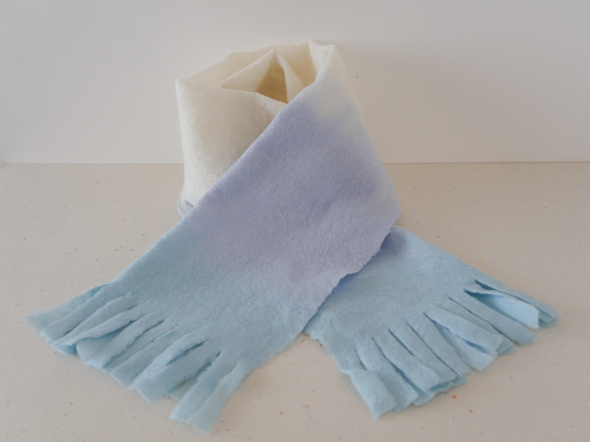 〈2025新作〉羊毛フェルト ＊ マフラー ＊ メリノウール　グラデーション