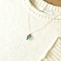 クリア ナチュラル 花レジン ヘアゴム ブルー系 ヘアゴム ひろ工房