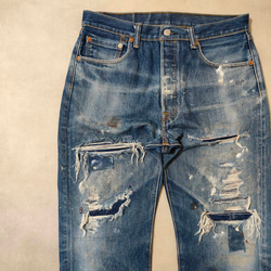 パッチワークリペア ビンテージ デニム カバーオール ジャケット oldgg