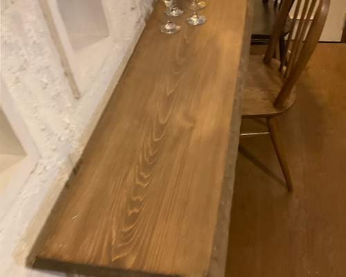 w1800ヒノキ一枚板デザインテーブル 一枚板ヒノキ 一枚板 カウンター