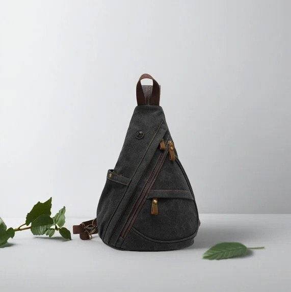 帆布の胸のバッグ大容量の男性のバッグショルダーバッグの多機能バックパック男女兼用