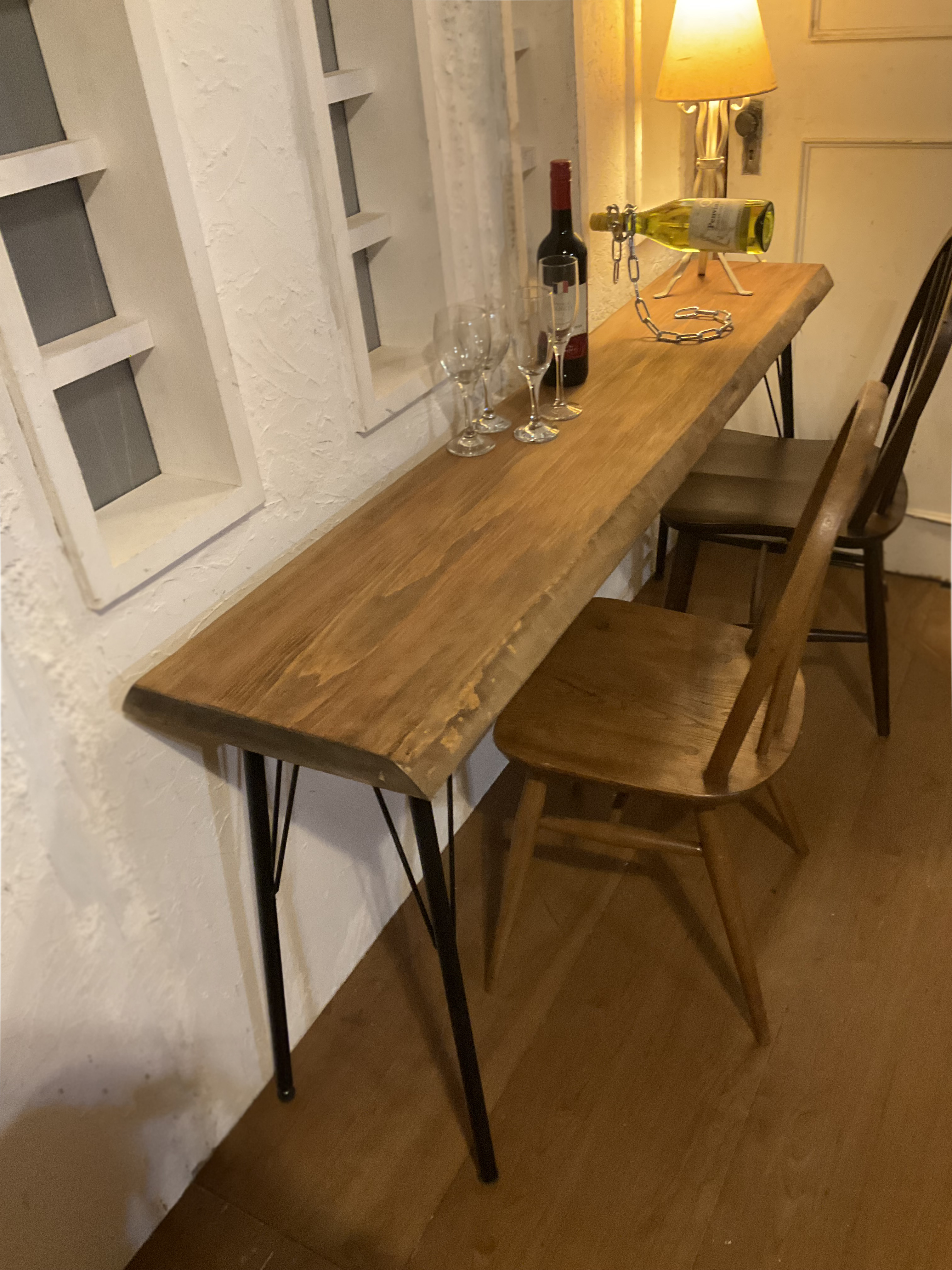 w1545ヒノキ一枚板 #ネイルデスク 一枚板ヒノキ #ネイルテーブル