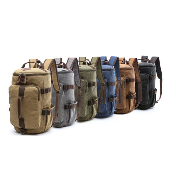 帆布　リュック　2Way帆布　　撥水　バックパック　A4サイズ対応　　リュックサック