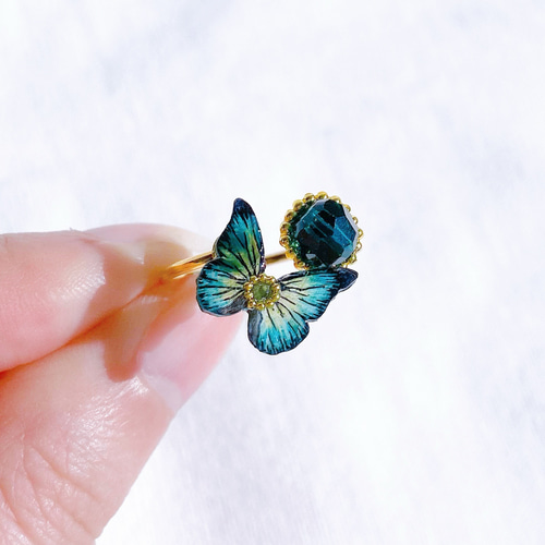 バタフライピンキーリング（green ） 指輪・リング Miki Ozawa 通販