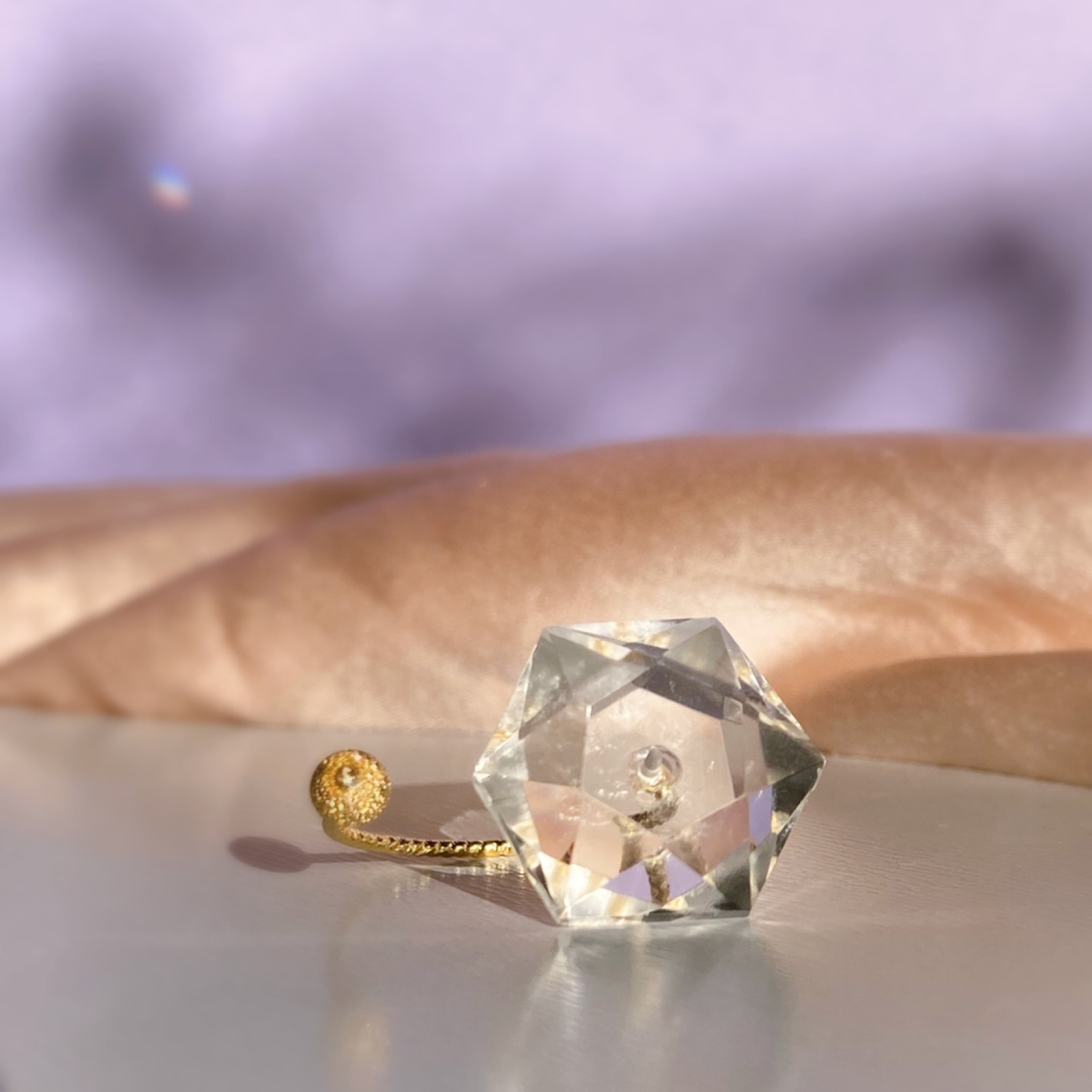 Prana special crystal ✴︎ヒマラヤクリスタル✴︎k14gfリング