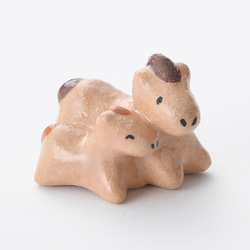 2023年干支「楽入窯製 野兎 置物」 楽焼 手描き 卯 うさぎ 正月 その他