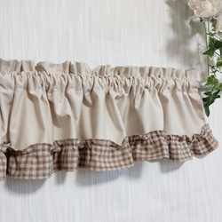 ♡幸せのカフェカーテン♡ウェディングドレス風 裾フリル オーダー可