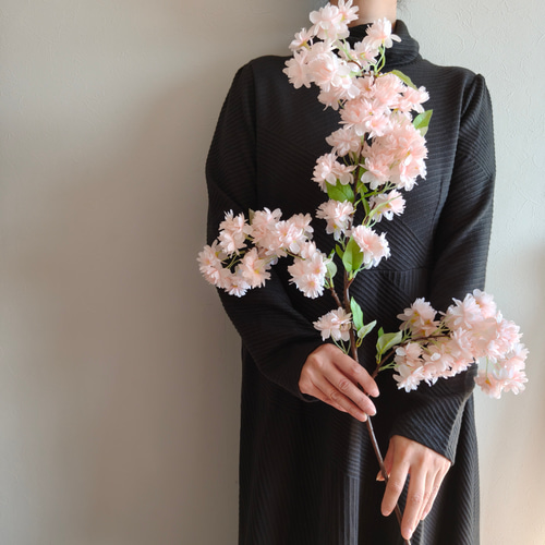 ボリュームたっぷり 満開の八重桜1本〜 桜2026 インテリア お祝い花