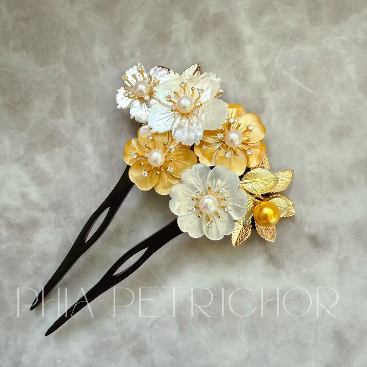 簪 和 K24GP 桜 かんざし バチ型 パール 簪 着物 髪飾り 留袖 着物 成人式 結婚式 卒業式