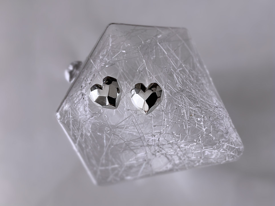 【 純銀 】Sydän ／ イヤリング