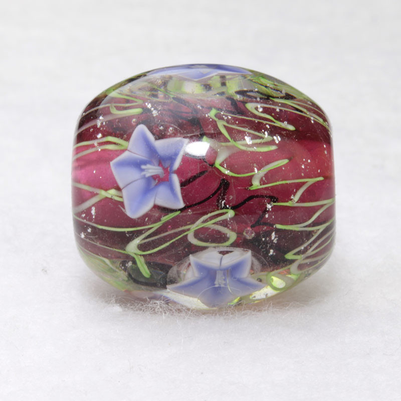 とんぼ玉　桔梗