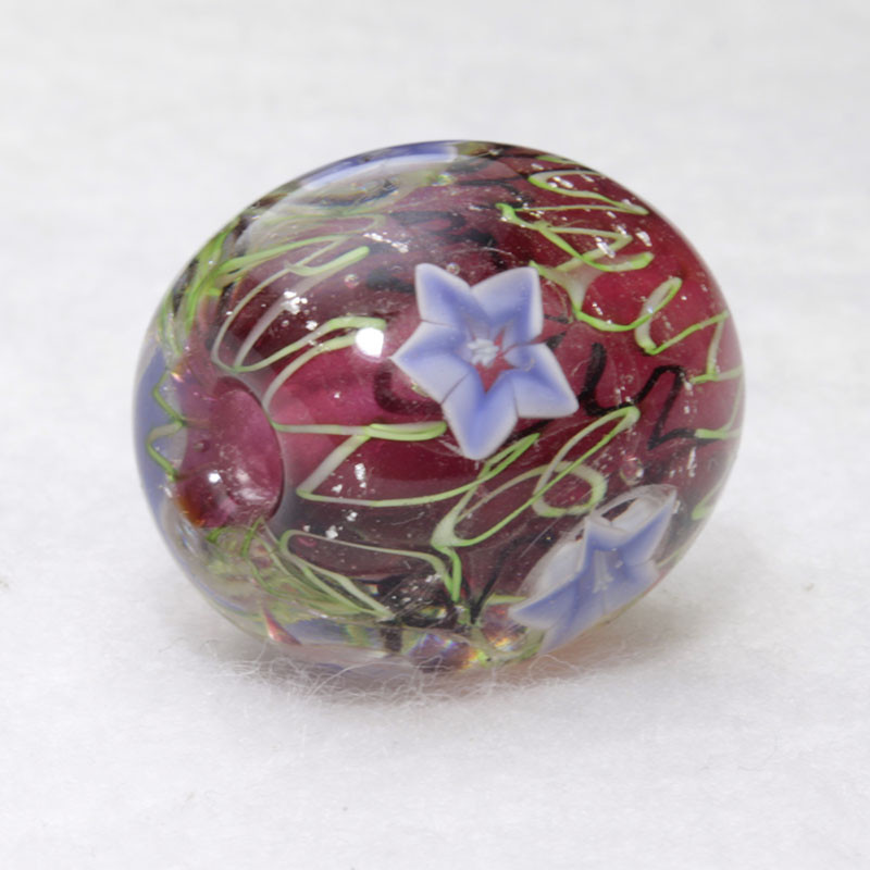 とんぼ玉　桔梗