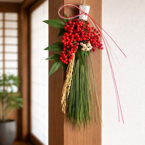 送料無料＞2026 大王松のしめ縄飾り しめ縄・しめ飾り わかの水引 通販