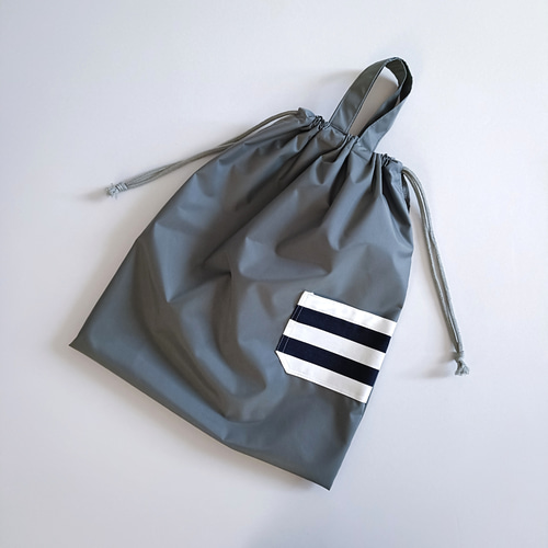 撥水ナイロン ブルー 入園入学 3点セット 男の子 レッスンバッグ 上靴