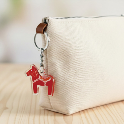 ダーラナホース キーホルダーセット キーホルダー maru_craft 通販