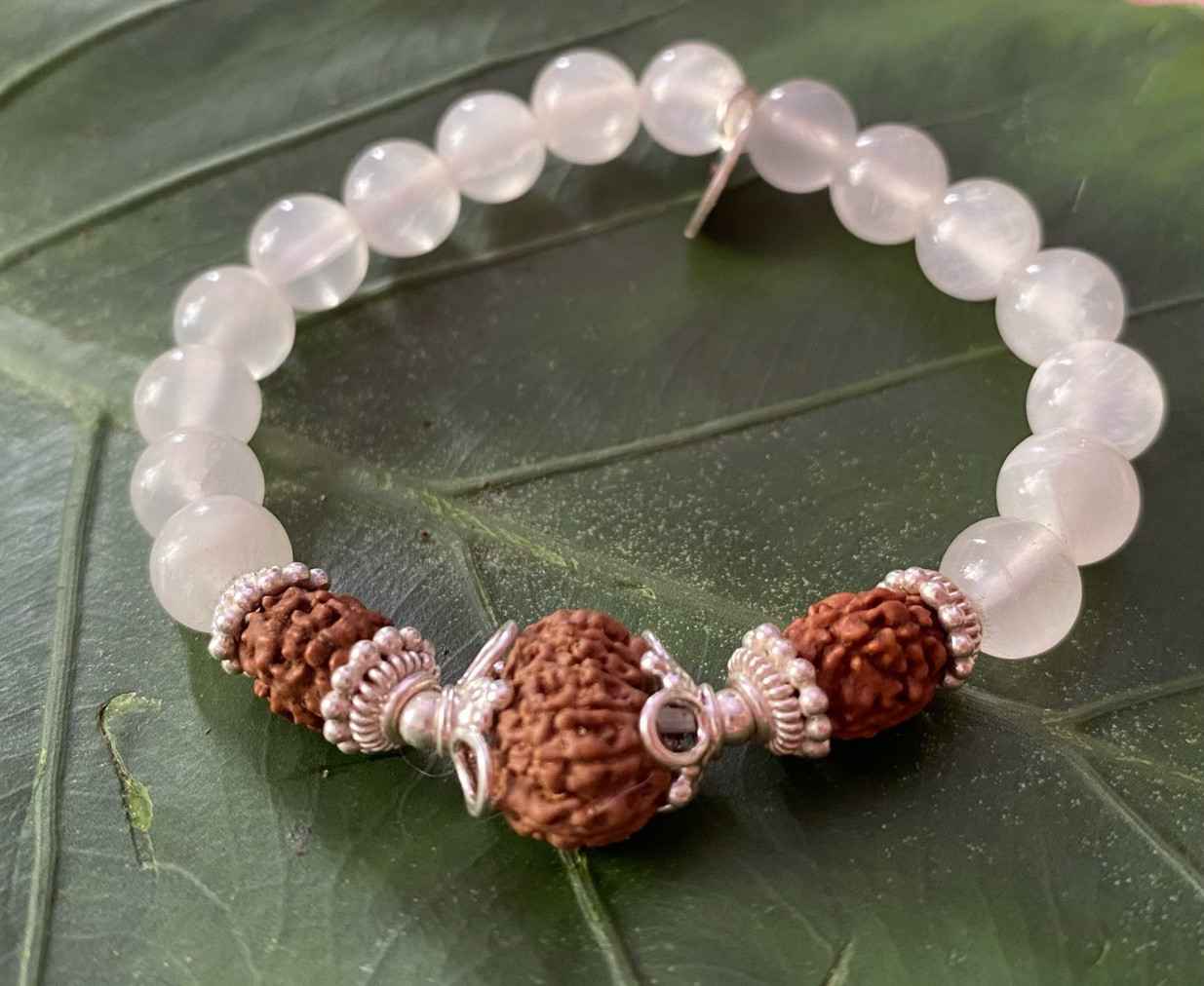 【太陽神スーリヤ】3面＆１２面（獅子座対応）★セレナイト★ブレスレット