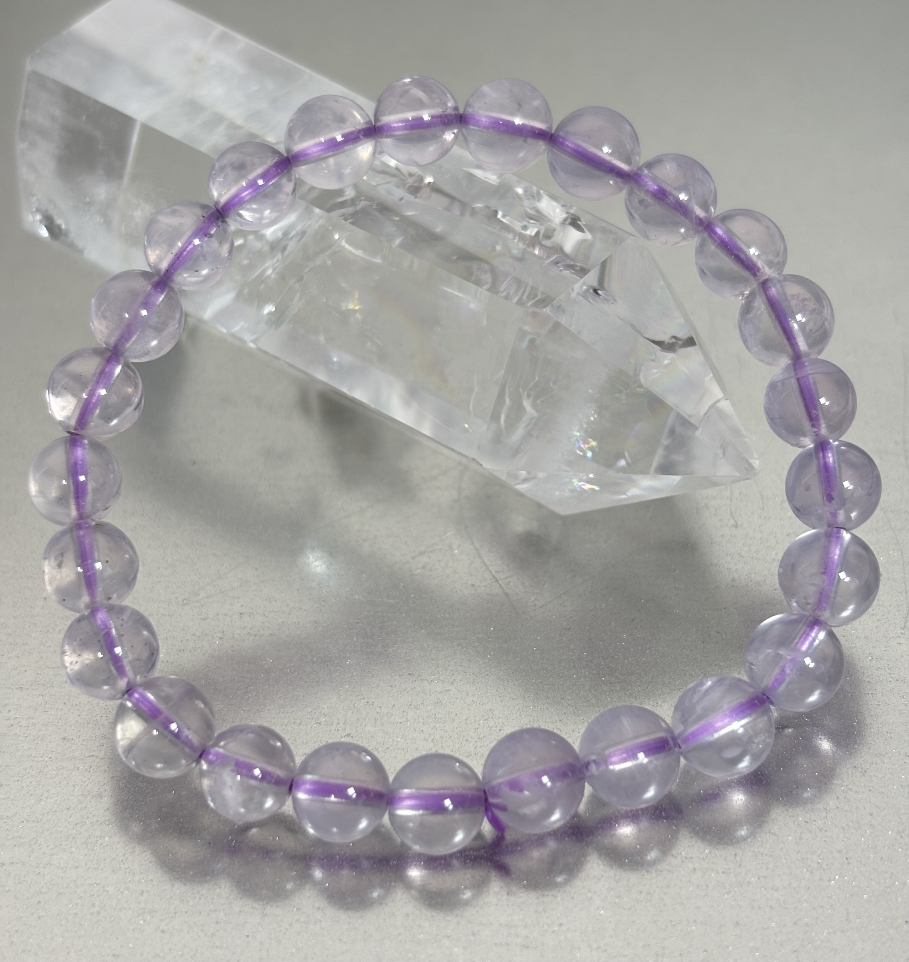 スコロライト ブレスレット✨️高品質天然石【石言葉】「自分らしさ」「愛の石」「素直」「純愛」