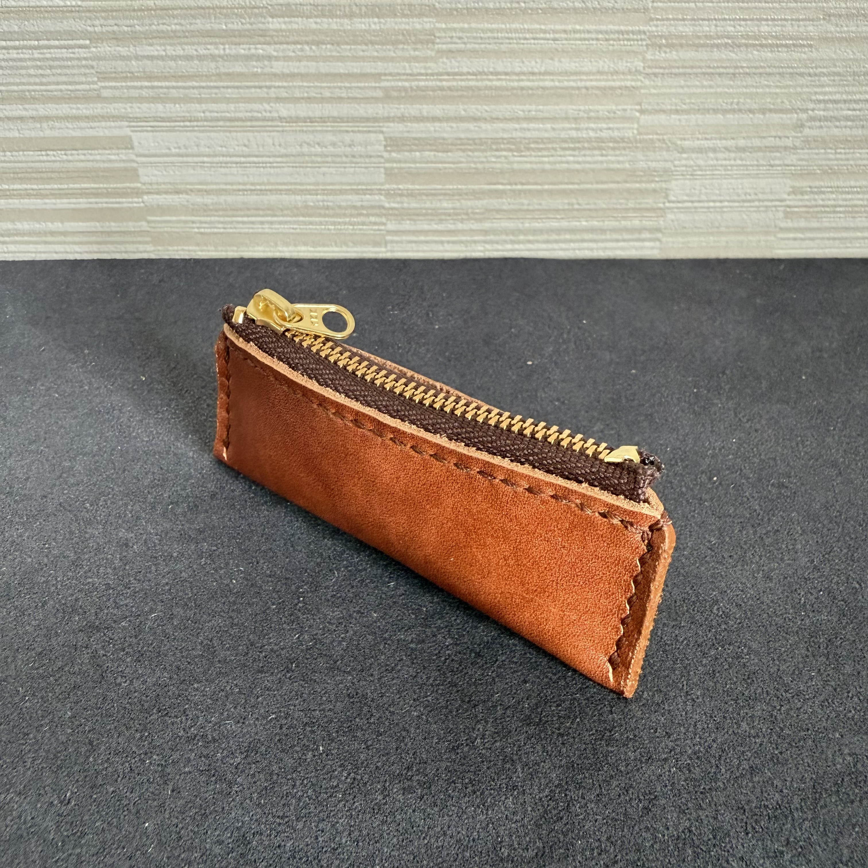 本革レザー印鑑ケース 牛革【手縫い・ハンドメイド品】 MP51