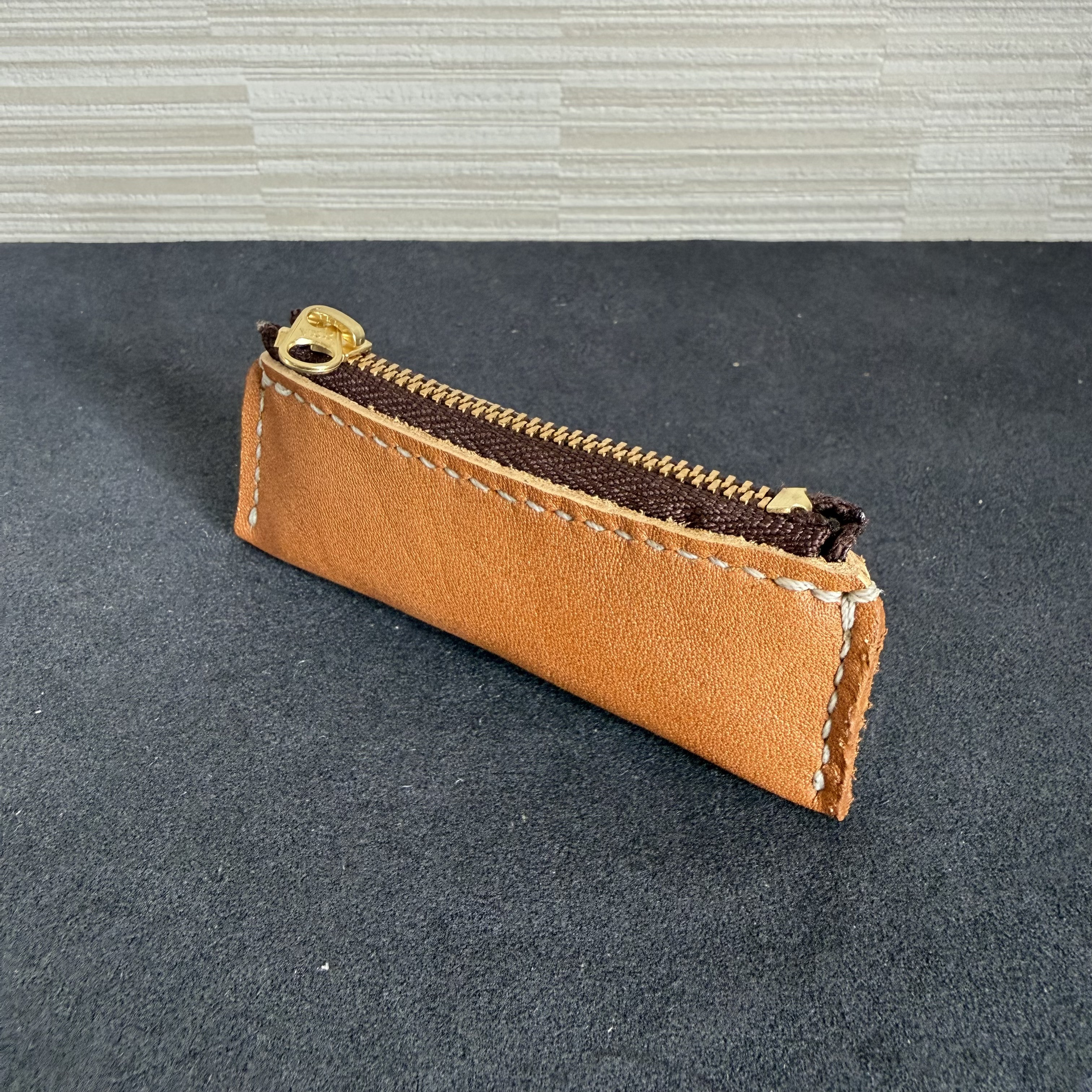 本革レザー印鑑ケース 牛革【手縫い・ハンドメイド品】 MP52