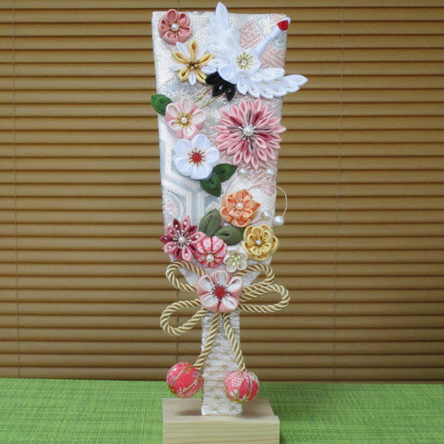 NO-232 羽子板 スタンド付き ちりめん細工 ひな祭り お祝 初節句 佐賀