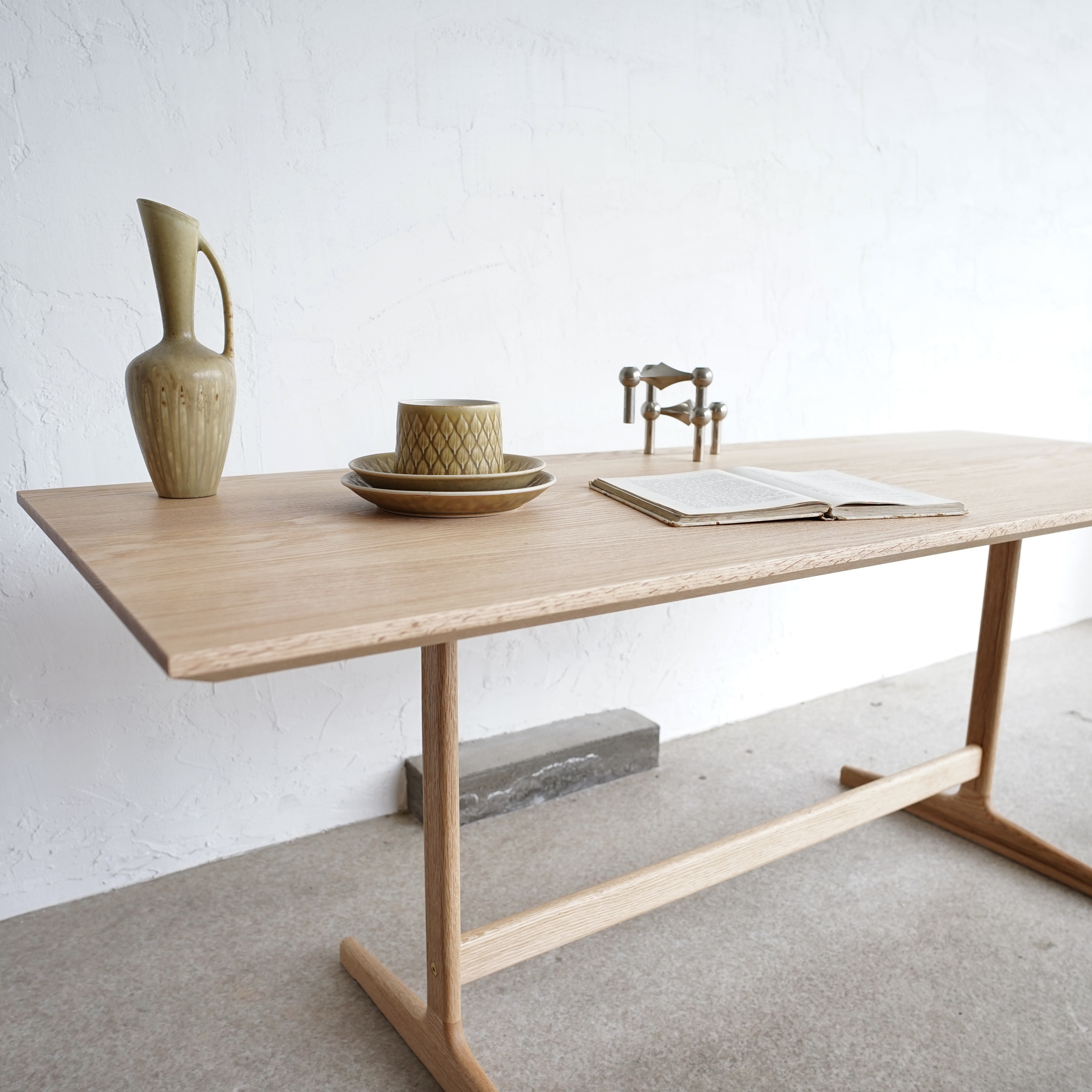 コーヒーテーブル/オーク無垢/センターテーブル/OAK/北欧/リビング/ソファテーブル/ローテーブル/サイズオーダー