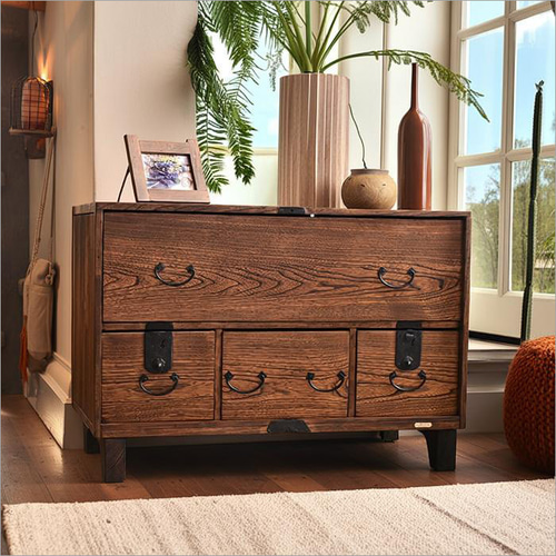 明治末期の和箪笥から生まれた 欅のローチェスト 一点物 リメイク 昭和