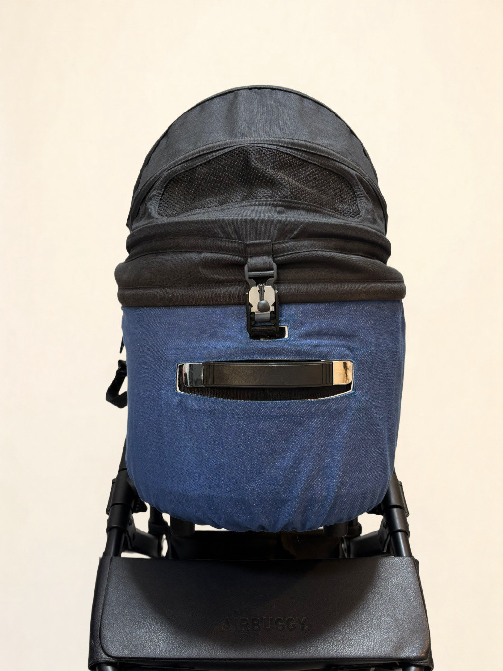 【エアバギードーム3 ラージ専用】コットカバー｜デニム×撥水｜リバーシブル｜犬用ペットカート