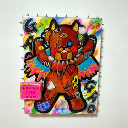 SARUTAHIKO-天狗-（F20号） 猿田彦 現代アート 絵画 イラスト 妖怪