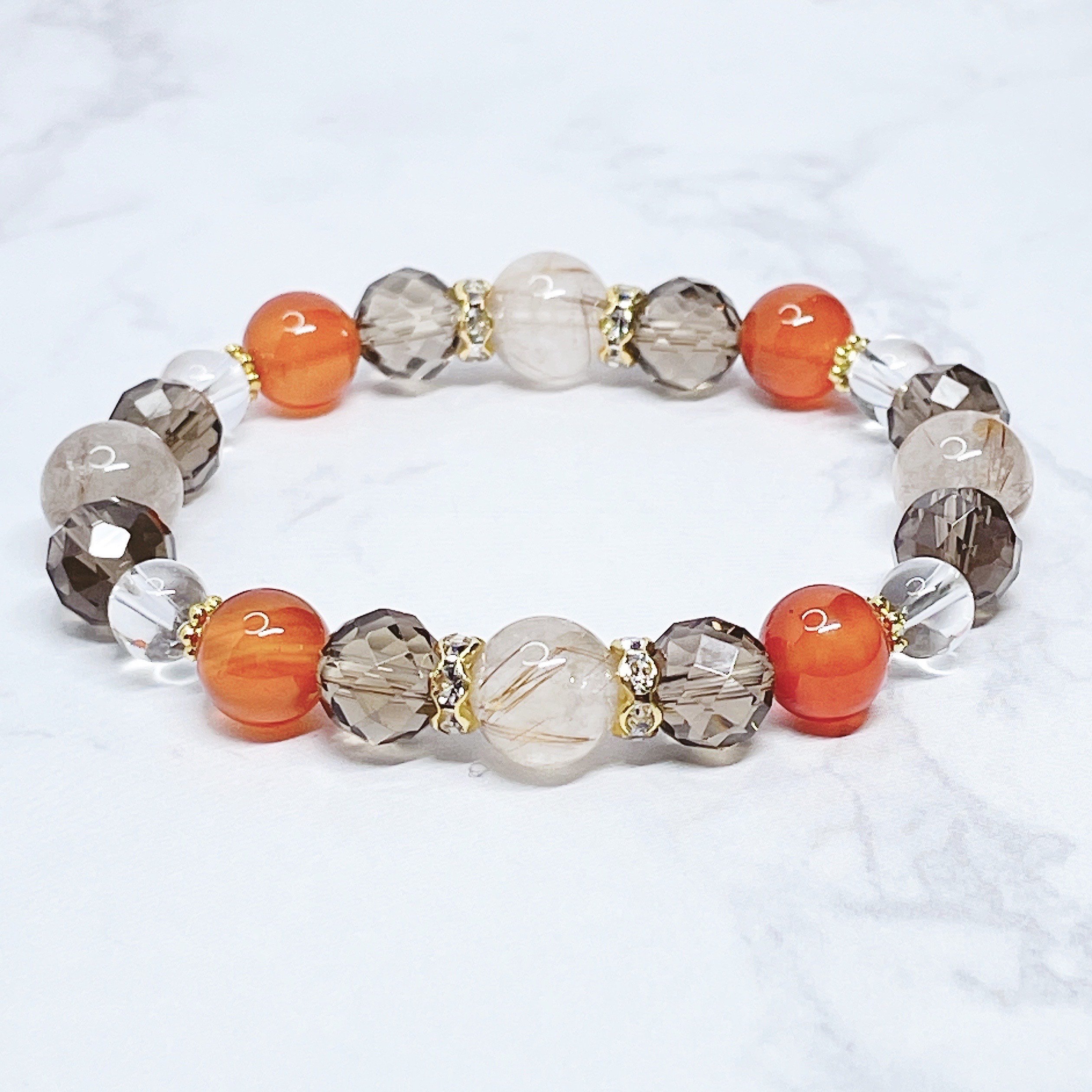 ✦【2026年 丙午】前向きな挑戦と安定を支える 明るく元気に過ごすための天然石ブレスレット No.833