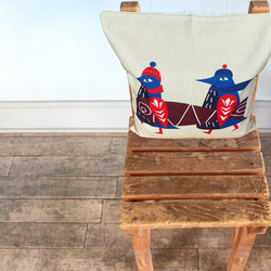 森林靠墊，北歐企鵝圖案 - 檜木香味 第2張的照片