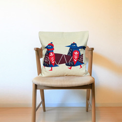 森林靠墊，北歐企鵝圖案 - 檜木香味 第5張的照片