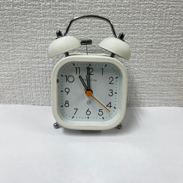 1点限り インテリアにもピッタリマットカラーのツインベルクロック