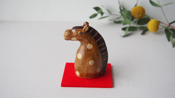 2026年 干支 午 馬 オブジェ ミニサイズ B その他置物 studio claynote
