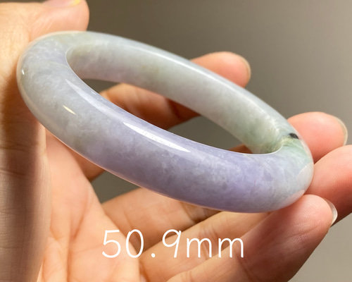 BG9-47 訳あり処分品 ラベンダー 春彩 50.9mm 糯氷種 ミャンマー産 A貨