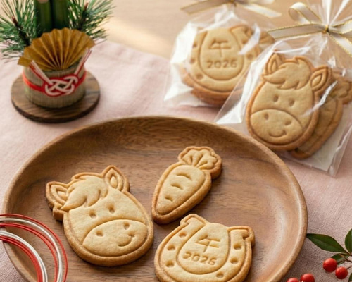 クッキー型【3点セット】2026年 干支 午年 馬 人参 蹄鉄 縁起物 幸運