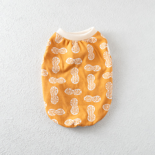 犬服】ピーナッツ柄ニットタンク（コルク）｜遊び心あるデザイン