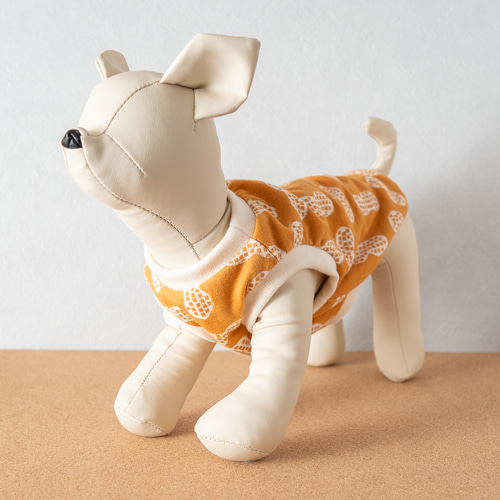 犬服】ピーナッツ柄ニットタンク（コルク）｜遊び心あるデザイン