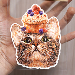 ビッグステッカー』 招き猫（白黒） 品番:bst-25 シール・ステッカー