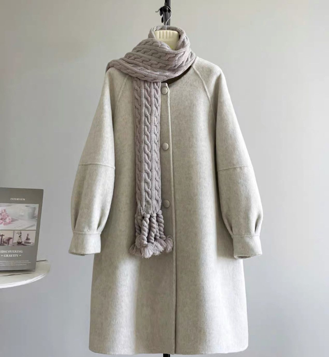 【冬支度新作】ウールコート、レディース、 モコモコテディコート、厚手コート、秋冬コート、個性的、防寒対策