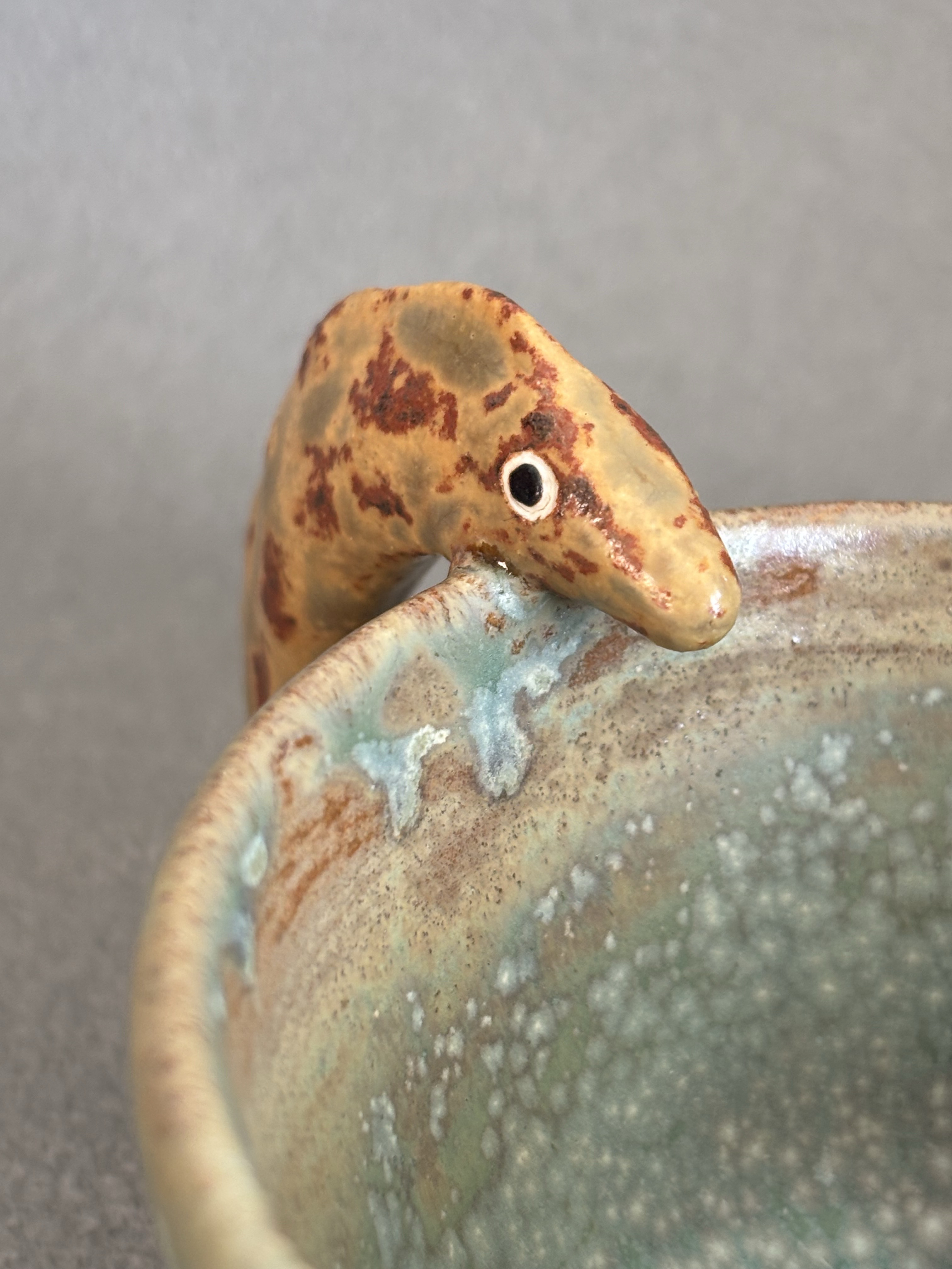 ウツボ　コーヒーカップ U-2　エメラルドグリーン　釉薬垂れ